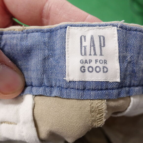 GAP BEIGE TAN KHAKI CHINO SHORTS MENS SIZE 32 - Picture 5 of 7